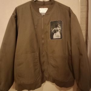 Patched Bomber Jacket